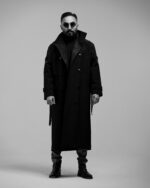 ترنچ کت مشکی یونیسکس علزی